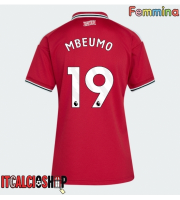 Manchester United Bryan Mbeumo #19 Prima Maglia Femmina 2026-27 Manica Corta